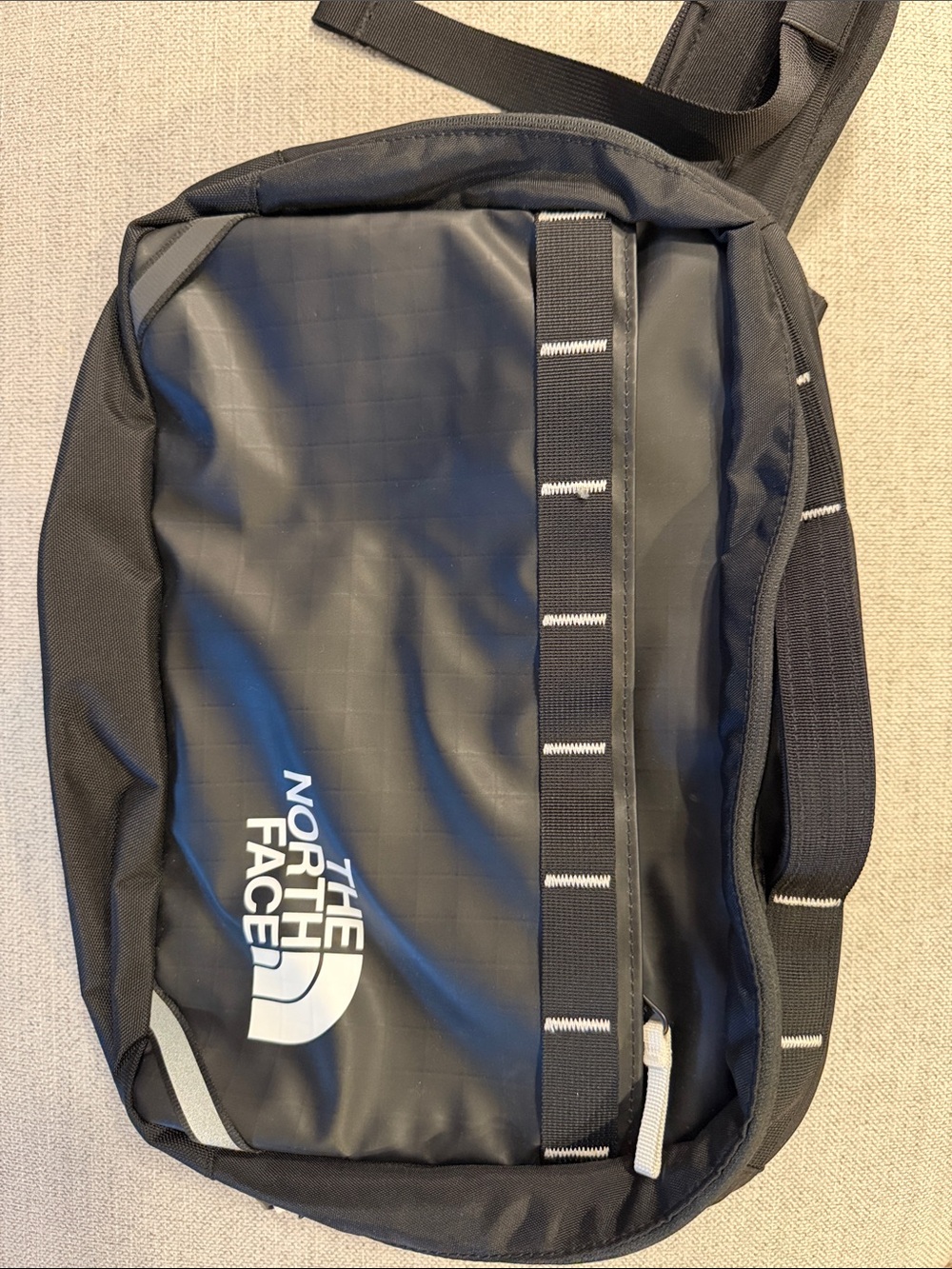 The North Face Black Crossbody Sling with White Logo